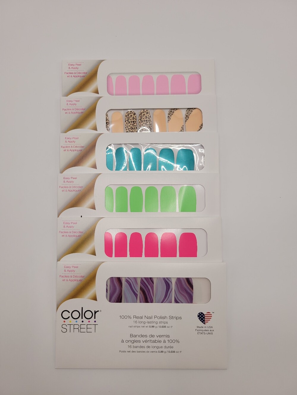 Color Street Nail Polish Strips Lot Of 6